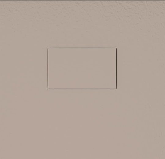 vidaXL Dus Rectangular Acrilic 100x80cm Maro