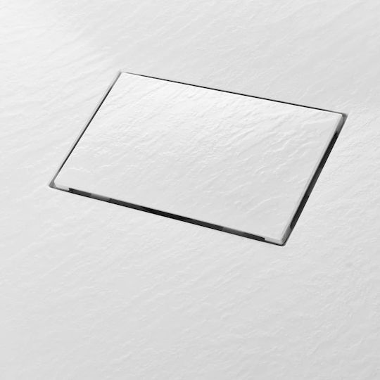 vidaXL Ορθογώνια Ακρυλική Ντουζιέρα 70x120cm Λευκή