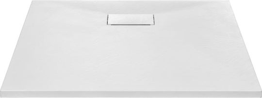 vidaXL Quadratisch Acryl Dusche x80cm Weiß