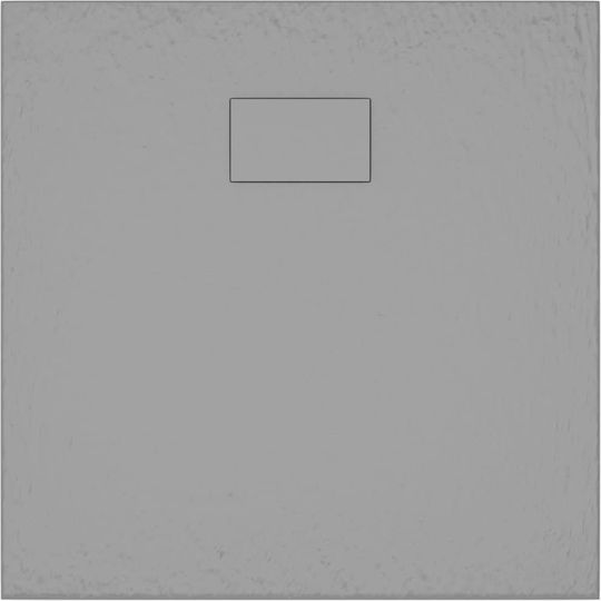 vidaXL Триъгълна Акрил душ 90x90см Сив