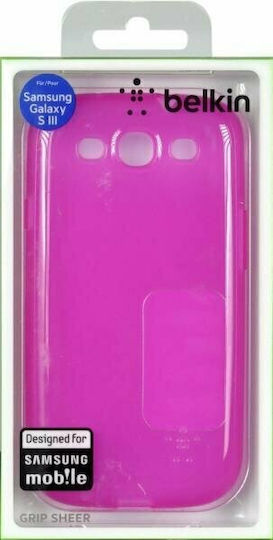Belkin Grip Sheer Back Cover Σιλικόνης Μωβ (Galaxy S3)