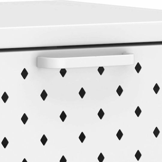 Metal Console Table Λευκή L106xW35xH75cm