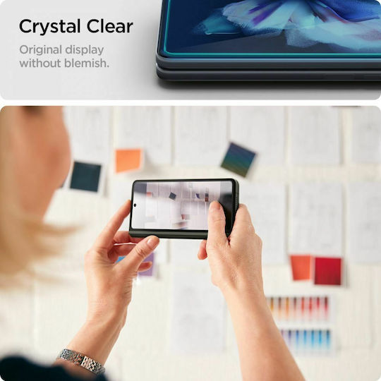 Spigen GLAS.tR + Hinge Film 2.5D Full Face Tempered Glass (Galaxy Z Fold 3)