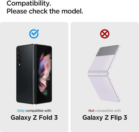 Spigen GLAS.tR + Hinge Film 2.5D Full Face Tempered Glass (Galaxy Z Fold 3)