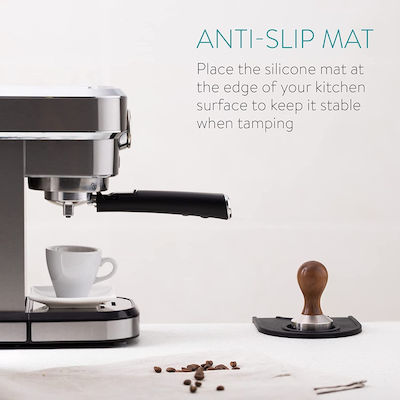 Navaris Coffee Tamper with Flat Surface 51mm Brown