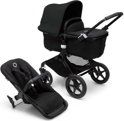Bugaboo Fox 3 Reglabil 2 în 1 Cărucior pentru copii Potrivit pentru Nou-născut Negru/Negru de noapte