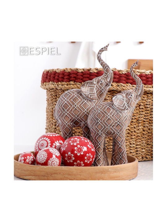 Espiel Decorative Elephant made of Plastic Elephant 15x7.3x30.5cm 1pcs