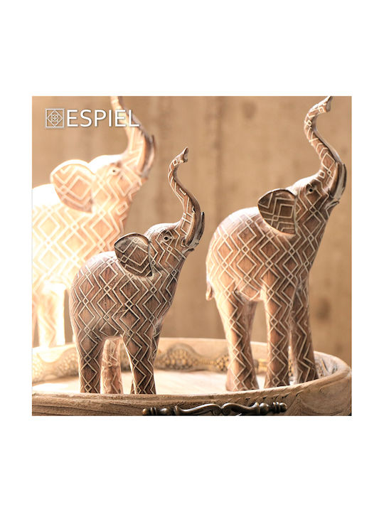 Espiel Decorative Elephant made of Plastic Elephant 15x7.3x30.5cm 1pcs