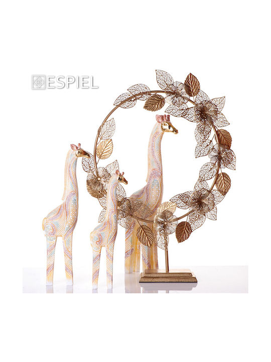 Espiel Dekorative Giraffe aus Polyresin 28.5x9x28.5cm 1Stück