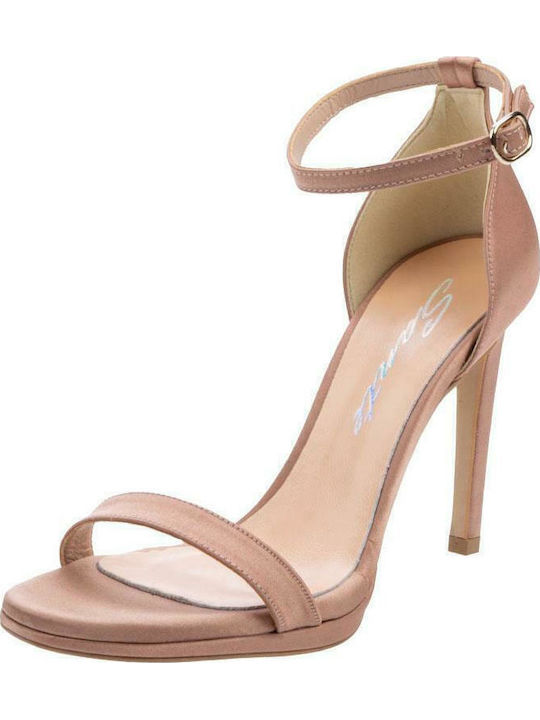 Fabric Sandals Nude