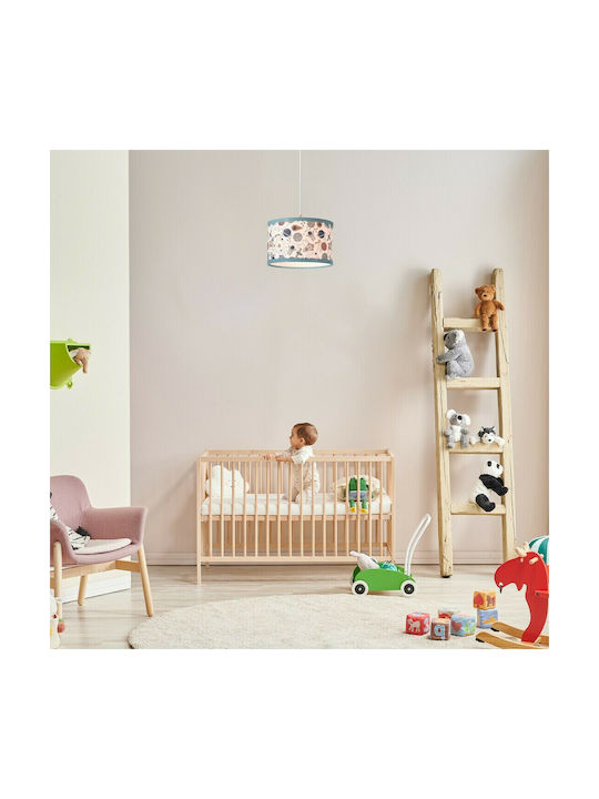 Rabalux Einfaches Licht Kinderdeckenleuchte Deckenleuchte 40W mit Fassung E27 Blue 28cm