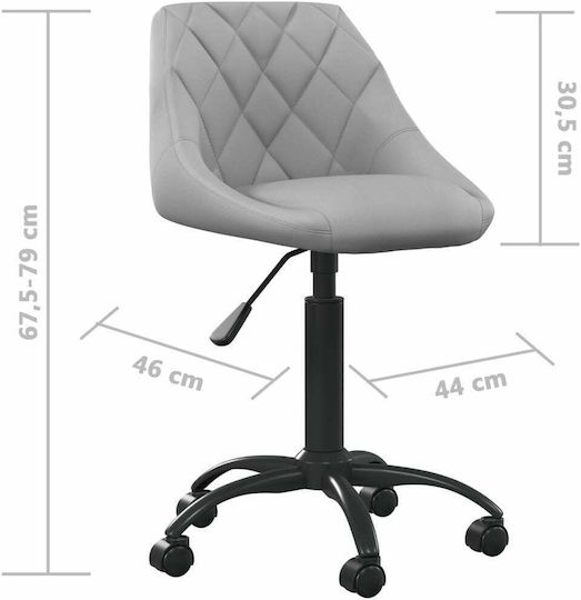 Samt Ess- und Küchenstuhl Grau