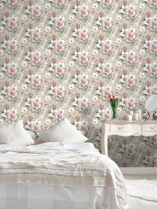 Wall Wallpaper Valentine Vinyl Pink 1005x53cm Washable