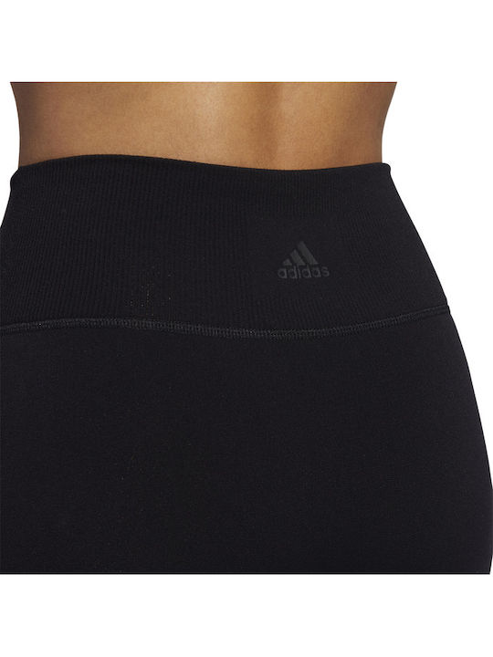 Warp Knit 7/8 Training Γυναικείο Cropped Κολάν Ψηλόμεσο Μαύρο