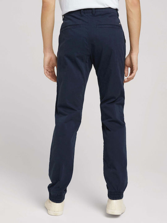Trousers Chino Elastic in Relaxed Fit Navy Blue