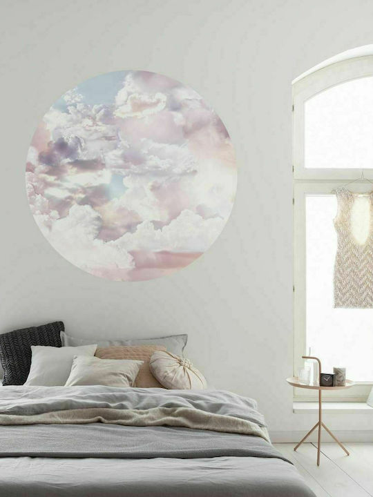 Self-adhesive Wall Mural Candy Sky Orange L125xW125cm