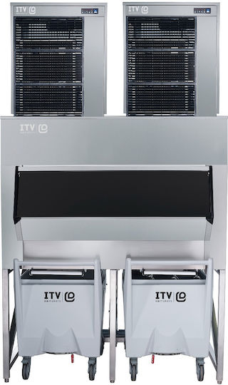 ITV Ice Makers Mașină de gheață cu funcția Concasoare de gheață și producție zilnică de 620kg Ice Queen 600