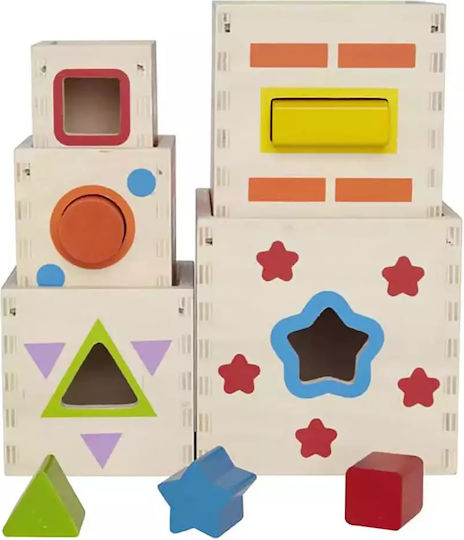 Hape Jucărie de Stivuire Piramida Bucuriei pentru 18++ Luni