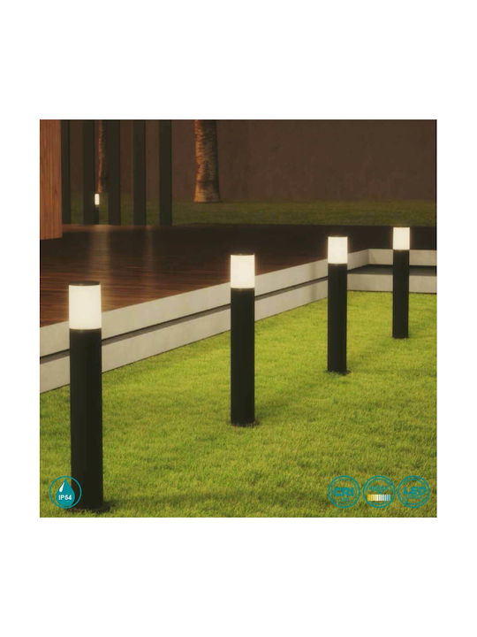 Fan Europe Outdoor Floor Lamp Small Post LED Outdoor Space 13W with Natural White Light IP54 Black