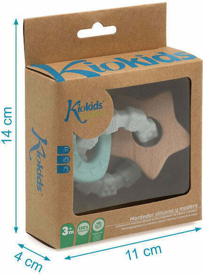 Kiokids Ecofriendly Silicone Teething Ring for 3 Months+