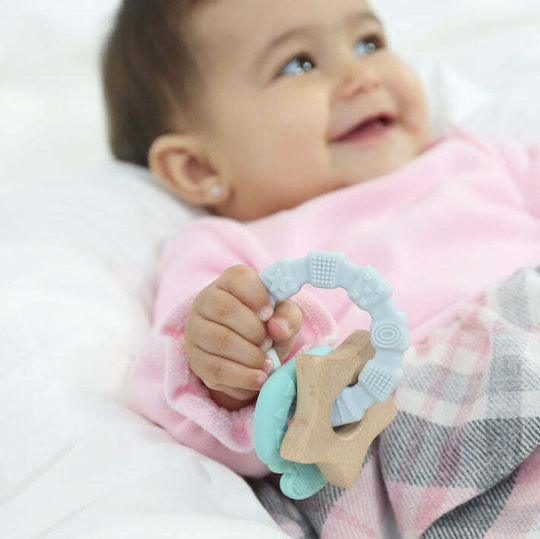 Kiokids Ecofriendly Silicone Teething Ring for 3 Months+