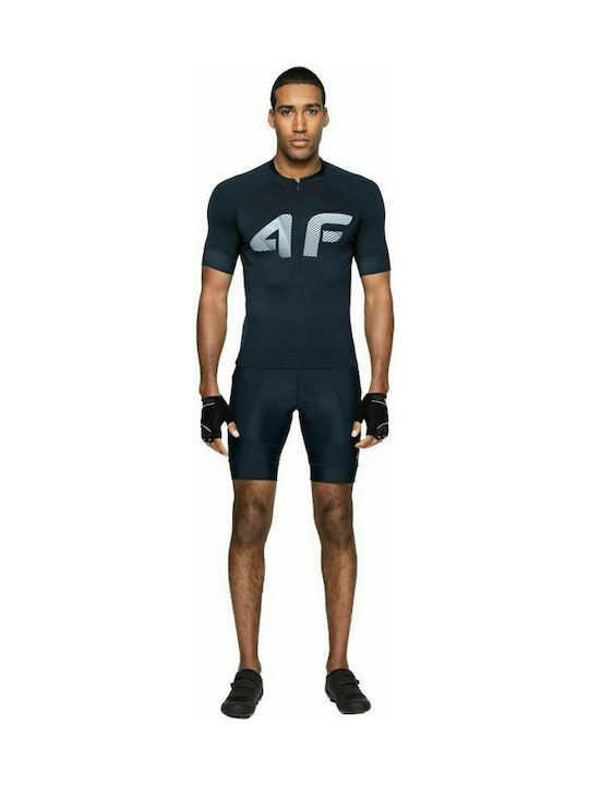 4F Short Sleeves Cycling Jersey Blue