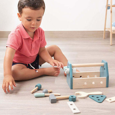 Kiokids Kids Tool Εργαλειοθήκη made of Wood for 3+ Years Old 13 cm.