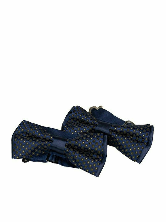 Papillon Kids Kids' Fabric Bow Tie Navy Blue