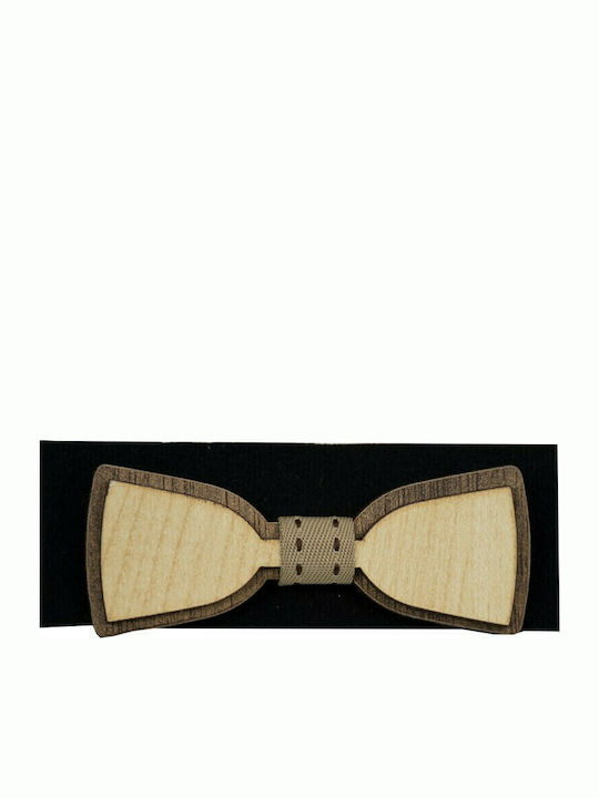 Papillon Kids Kinderfliegen Hölzernes Papillon Beige