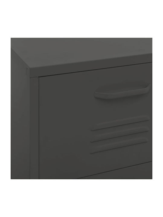 Office Storage Metal Drawer Ανθρακί L42.5xW35xH101.5cm