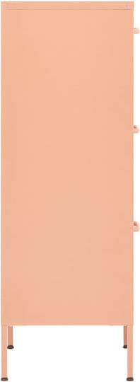 Metallische Büroaufbewahrungsschublade Rosa 42,5x35x101,5cm