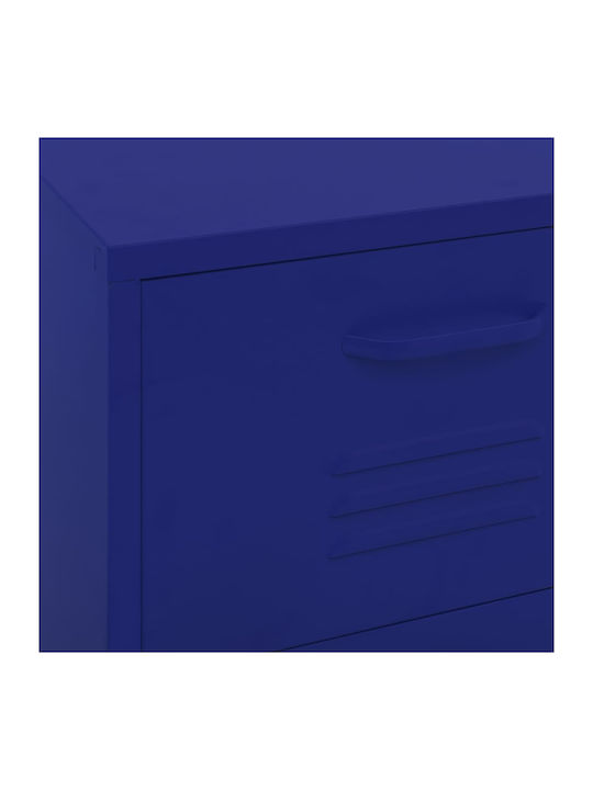 Sertar De Birou Metalic Albastru Marin 42.5x35x101.5cm