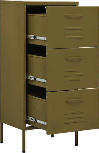 Büroaufbewahrungsschubladen und -schränke Metall Λαδί 42.5x35x101.5cm