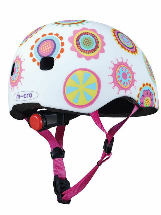 Micro Doodle Dot Παιδικό Κράνος για Πατίνι Λευκό Extra Small (46-50cm)