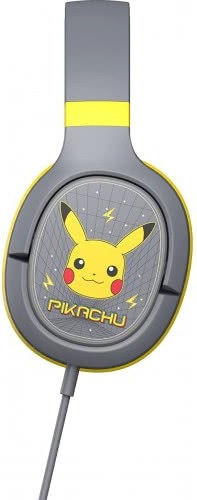 OTL Pokémon Pikachu Pro G1 Wireless Over Ear Multimedia Headphone with Microphone Bluetooth / 3.5mm Jack Gray