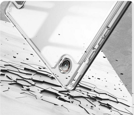 Infiland Crystal Flip Cover Ανθεκτική Space Grey (Galaxy Tab A8)