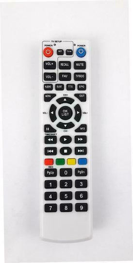 KAL Electronics Συμβατό Τηλεχειριστήριο 0139 Τ/Χ για Ψηφιάκους Δέκτες Digiview