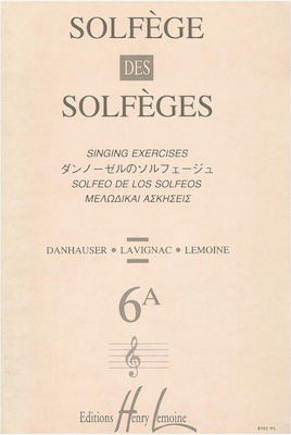 Henry Lemoine Solfege Des Solfeges Vol.6A Carte de teorie