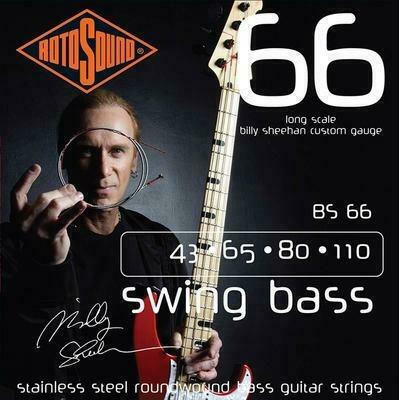 Rotosound Billy Sheehan Signature Set Corzi Pentru Bas Oțel Inoxidabil 43 - 110 Long Scale