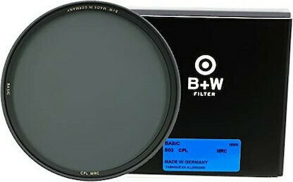 B+W MRC Филтър CPL с Диаметър 52mm с Покритие MRC (Устойчиво на Надраскване) за Фотообективи