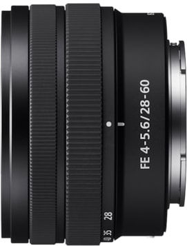 Sony Full Frame Φωτογραφικός Φακός FE 28-60mm f/4-5.6 Wide Angle / Standard Zoom για Sony E Mount Μαύρος