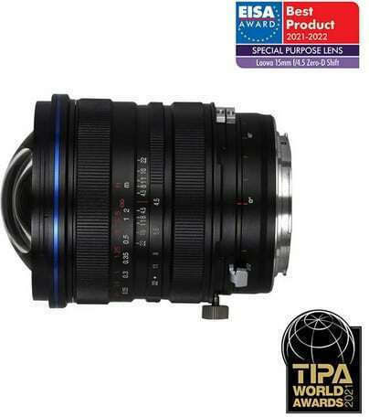 Laowa Full Frame Φωτογραφικός Φακός 15mm F/4.5 Zero-D Shift Wide Angle για Canon RF Mount Μαύρος