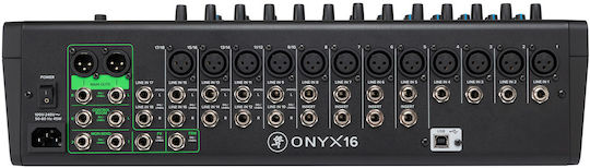 Mackie Onyx16 Αναλογική Κονσόλα 16 Καναλιών με Phantom Power & 12 Εισόδους XLR & Bluetooth