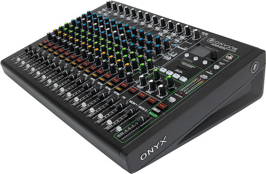 Mackie Onyx16 Αναλογική Κονσόλα 16 Καναλιών με Phantom Power & 12 Εισόδους XLR & Bluetooth