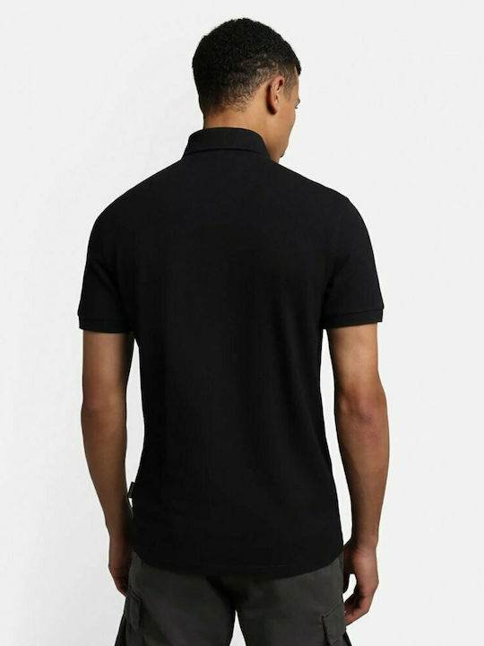 Napapijri Herren Kurzarmshirt Polo BLACK