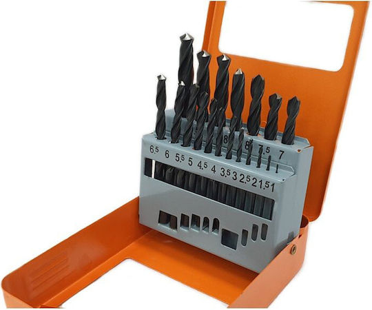 Harden Satz 19 Bohrer HSS mit Zylindrischem Schaft für Metall, Holz und Glas/Fliesen