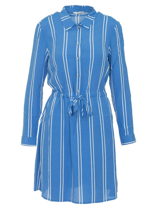 Mini Shirt Dress Dress Blue