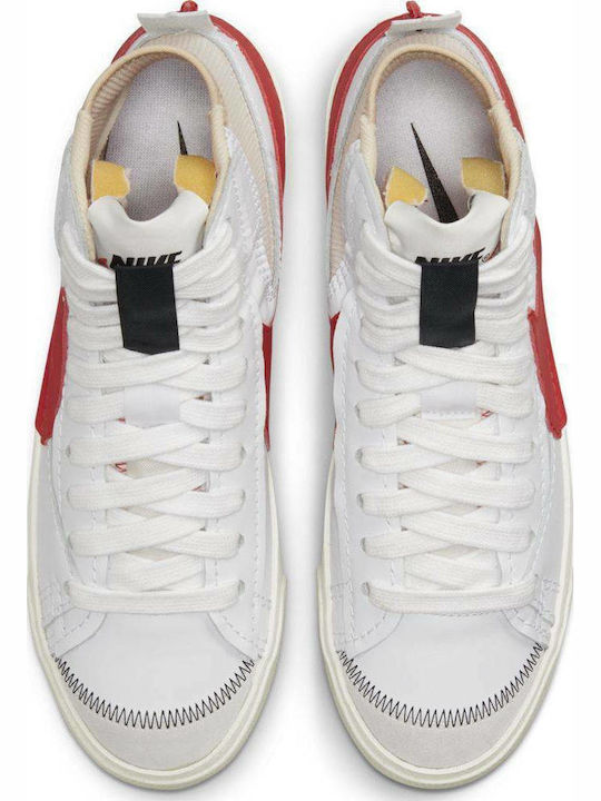 Blazer Mid '77 Jumbo Ανδρικά Μποτάκια White / Rattan / Habanero Red