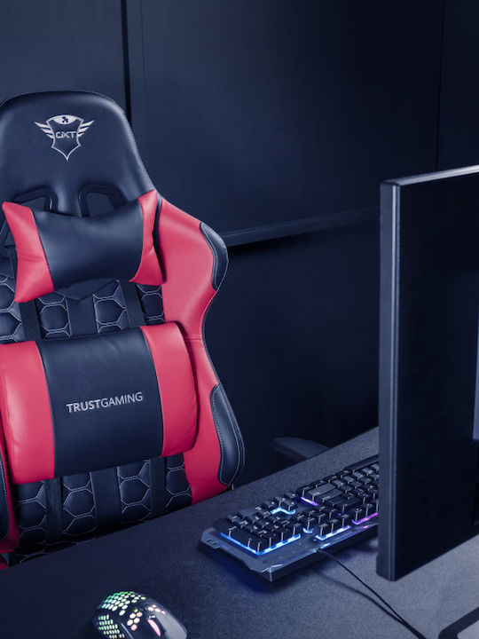 Trust GXT 708 Resto Καρέκλα Gaming Δερματίνης με Ρυθμιζόμενα Μπράτσα Κόκκινη