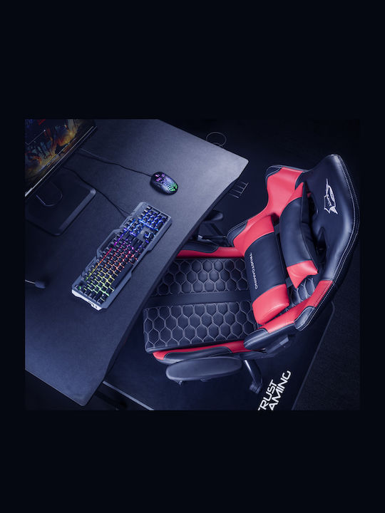 Trust GXT 708 Resto Καρέκλα Gaming Δερματίνης με Ρυθμιζόμενα Μπράτσα Κόκκινη